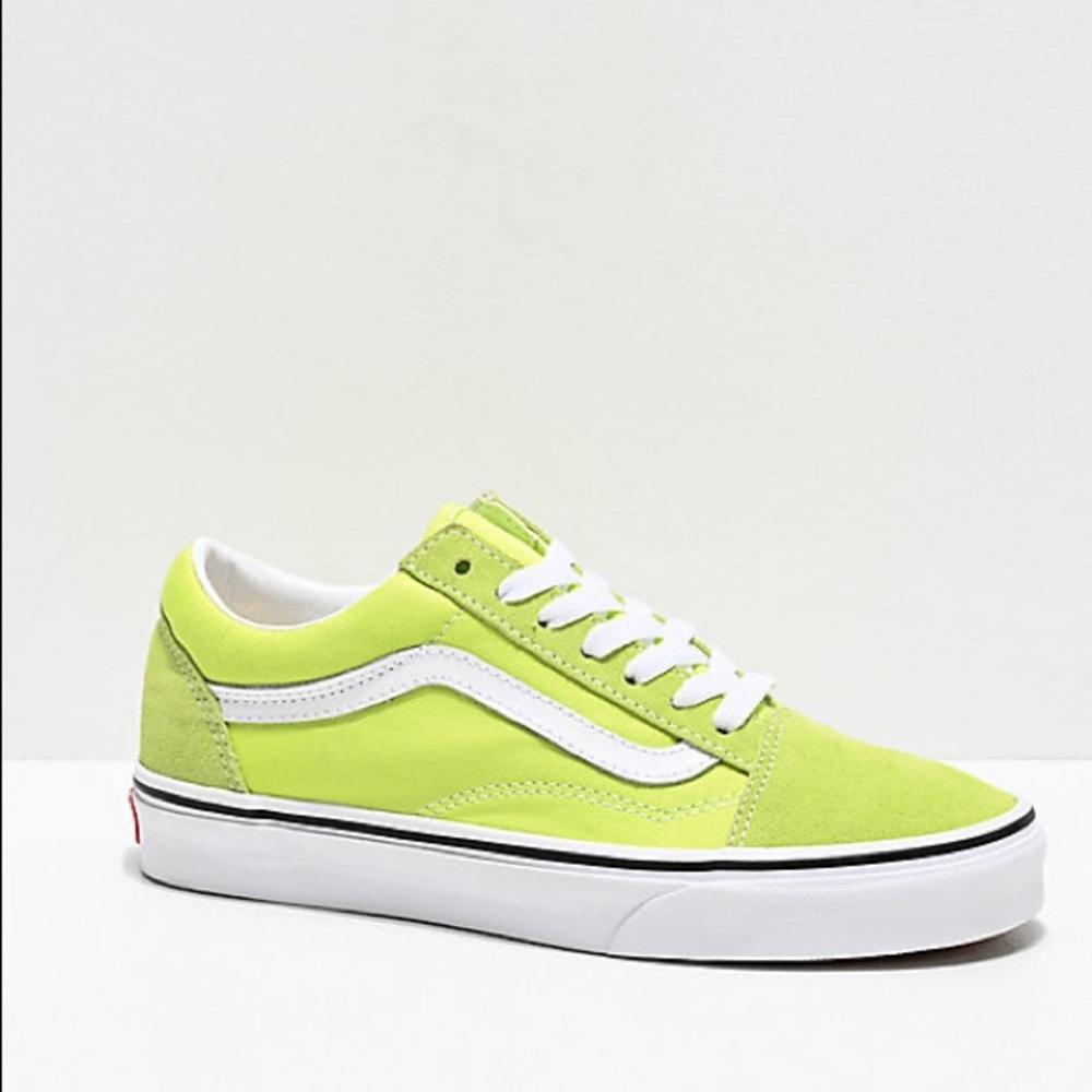 Like new Lime green vans